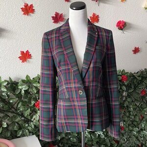 Tommy Hilfiger Multi-Color Plaid Blazer | Size 6 | Women’s
